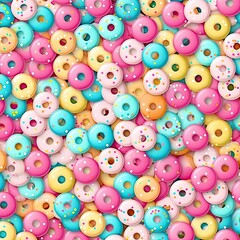 Fototapeta na wymiar Candy Sprinkle Texture Background, Donut Rainbow Sprinkles Pattern, Sweet Color Glaze Banner