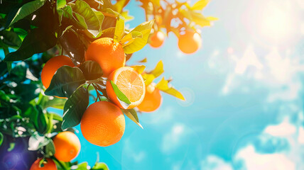 Orange harvest in the garden. selective focus. - obrazy, fototapety, plakaty
