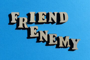 Frenemy, portmanteau of Friend and Enemy as banner headline