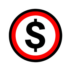 dollar sign icon	
