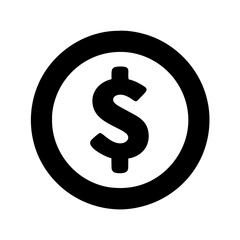 dollar sign icon	
