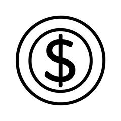 dollar sign icon	
