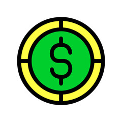 dollar sign icon	
