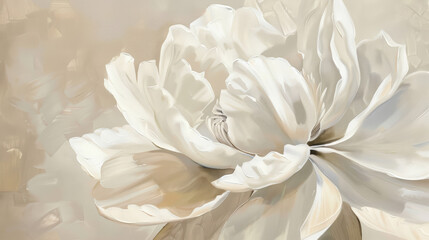 Fototapeta na wymiar white flower, large white petals