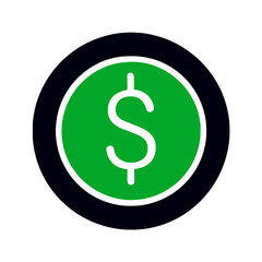 dollar sign icon	
