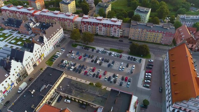 Old Town Car Park Stargard Stare Miasto Parking Aerial View Poland