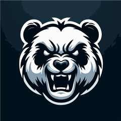 panda vector logo image