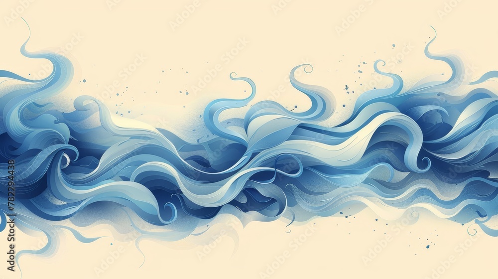 Aufkleber abstract borders: a vector design featuring a border of intertwined ribbons and loops