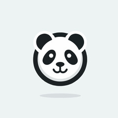 panda vector logo image