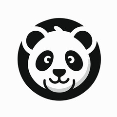panda vector logo image