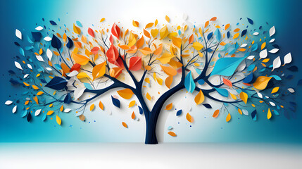 Best Quality Customize Wallpaper Wallpaper Printing,Colorful tree 4k background and Wallpaper