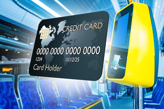 The bank card is attached to the validator to pay for public transport.  Payment via NSF. Contactless payment on arrival.