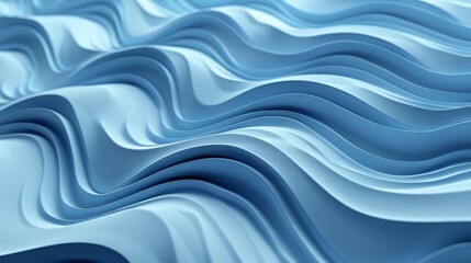 Geometric Textures: A 3D vector illustration of a wave pattern