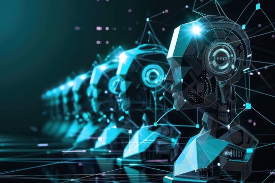 Robots products of alien AI