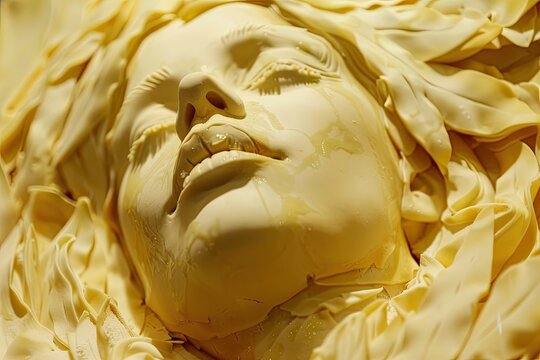 A bread sculpture exhibition, with pieces inspired by famous artworks and historical figures