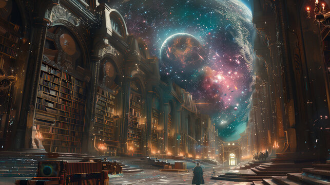 Thoth's Library of Infinity Thoth oversees an infinite library containing the knowledge of all universes 