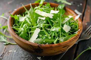 Arugula salad with cheese