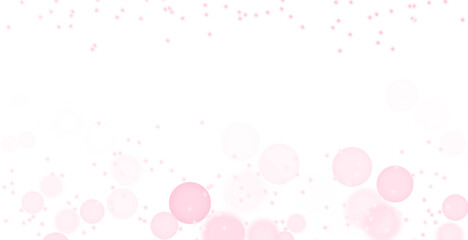Pink confetti circles on a transparent background. 