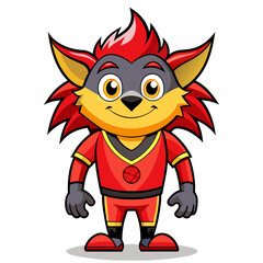 Illustrated Hero: Brave Character in Action