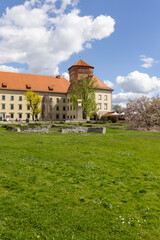Fototapeta na wymiar Wawel Castle with Senators Tower, seat of Polish kings, Krakow, Poland
