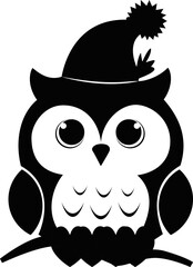owl cute vector cartoon illustration design 