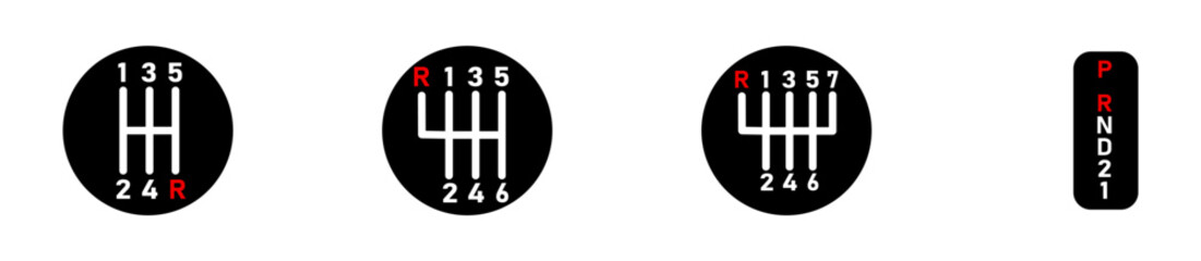 Gearbox vector icon. Automotive symbol. Car gearbox. Transmission car icon. vector eps10