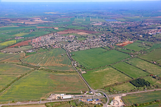 Aerial view of Shrivenham in Wiltshire