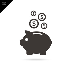 Income. Vector icon. Earnings per share. Savings.