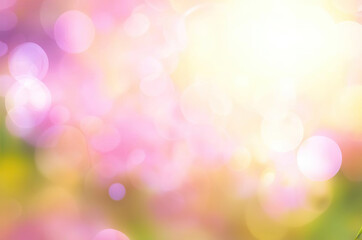 Fototapeta premium summer flower bokeh realistic background