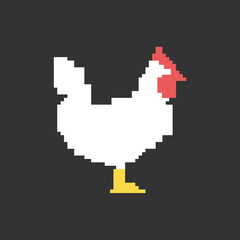 PIxel chicken design