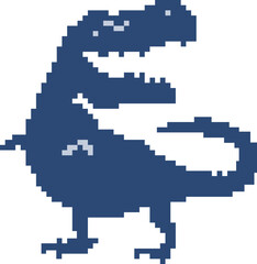 Pixel t rex dinosaur