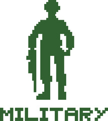 Military pixel style