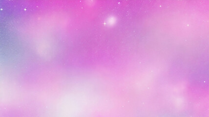 Obraz premium Purple unicorn background. Pastel watercolor sky with glitter stars and bokeh. Fantasy galaxy with holographic texture. Magic marble space.