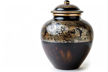 Isolated cremation urn - obrazy, fototapety, plakaty