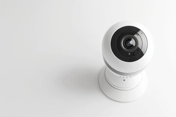 Isolated white background web cam