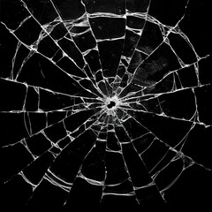 Obraz premium Intricate Spider Web Pattern on Dark Background