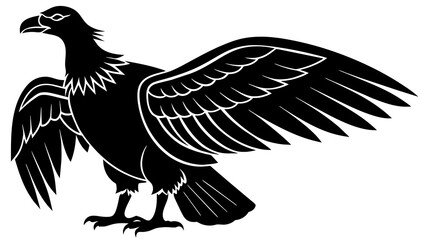 Turkey vulture vector art illustration 