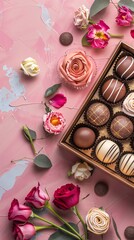 greeting gift box with candy