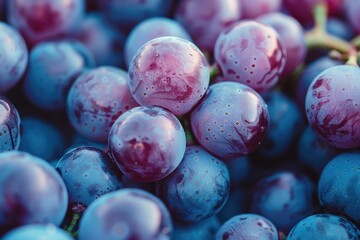 Close up of a bunch of grapes