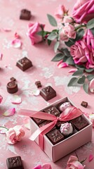greeting gift box with candy