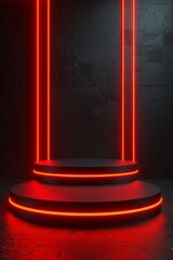 Red Light on Top of Stand