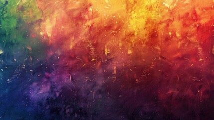horizontal banner, LGBT Pride Month, International Day Against Homophobia, abstract rainbow background, paint texture on a stone wall - obrazy, fototapety, plakaty