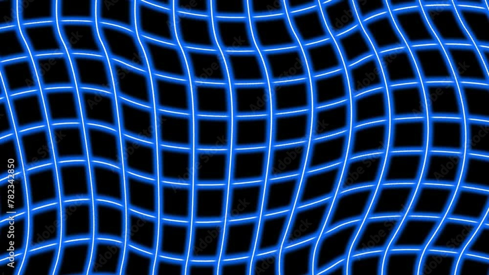 Poster abstract blue glowing motion background. dynamic animated loopable background video with ripple text