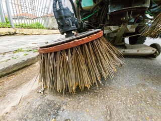 Vehicle Street Cleaner Machine with Dirt Vacuum Cleaner