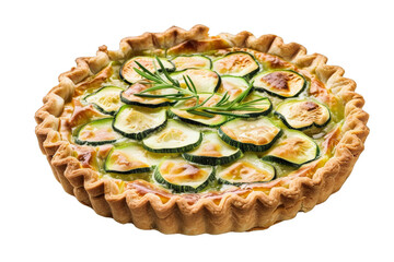 Zucchini Pie With Cucumbers and Herbs