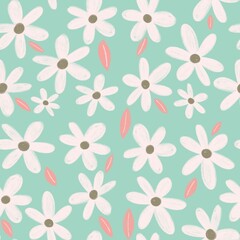 seamless pattern with flowers