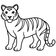 illustration of cartoon tiger