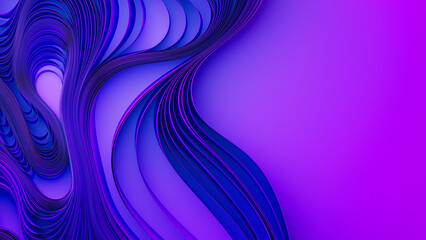 Violet layers of cloth or paper warping. Abstract fabric twist. 3d render illustration - 782346213