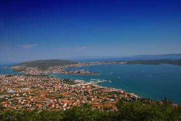 Fototapeta na wymiar Croatia, a landscape with a view of water and port
