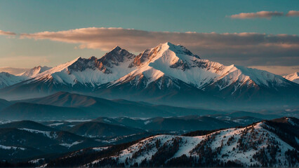 Mountains in the background